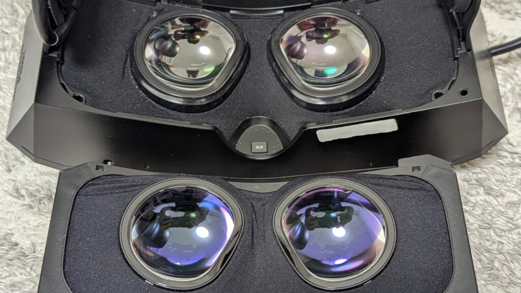 pimax Crystal SuperとCrystal lightのレンズ比較